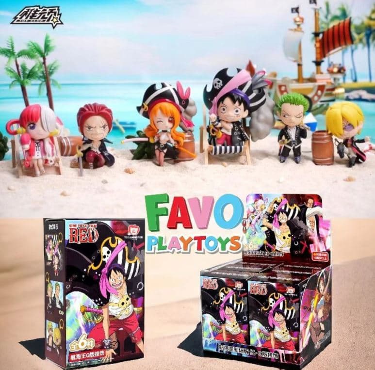 One Piece Film Red Keychain Blind Box PDQ/6 — image 1