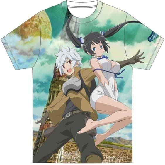Is It Wrong to Try to Pick Up Girls in a Dungeon? Characters Sublimation Print Adult T-Shirt (XL) — image 1