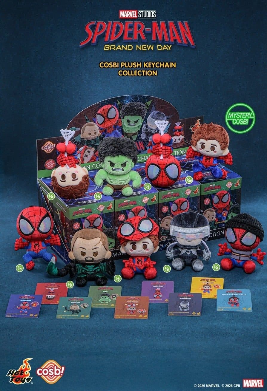 Spider-Man Cosbi Plush Keychain Collection Blind Box PDQ/8 — image 1