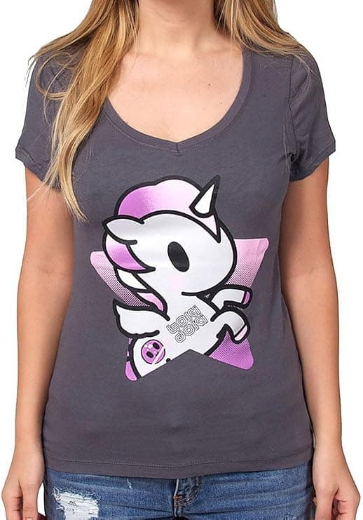 Tokidoki Super Star Womens V-neck T-Shirt (Small)