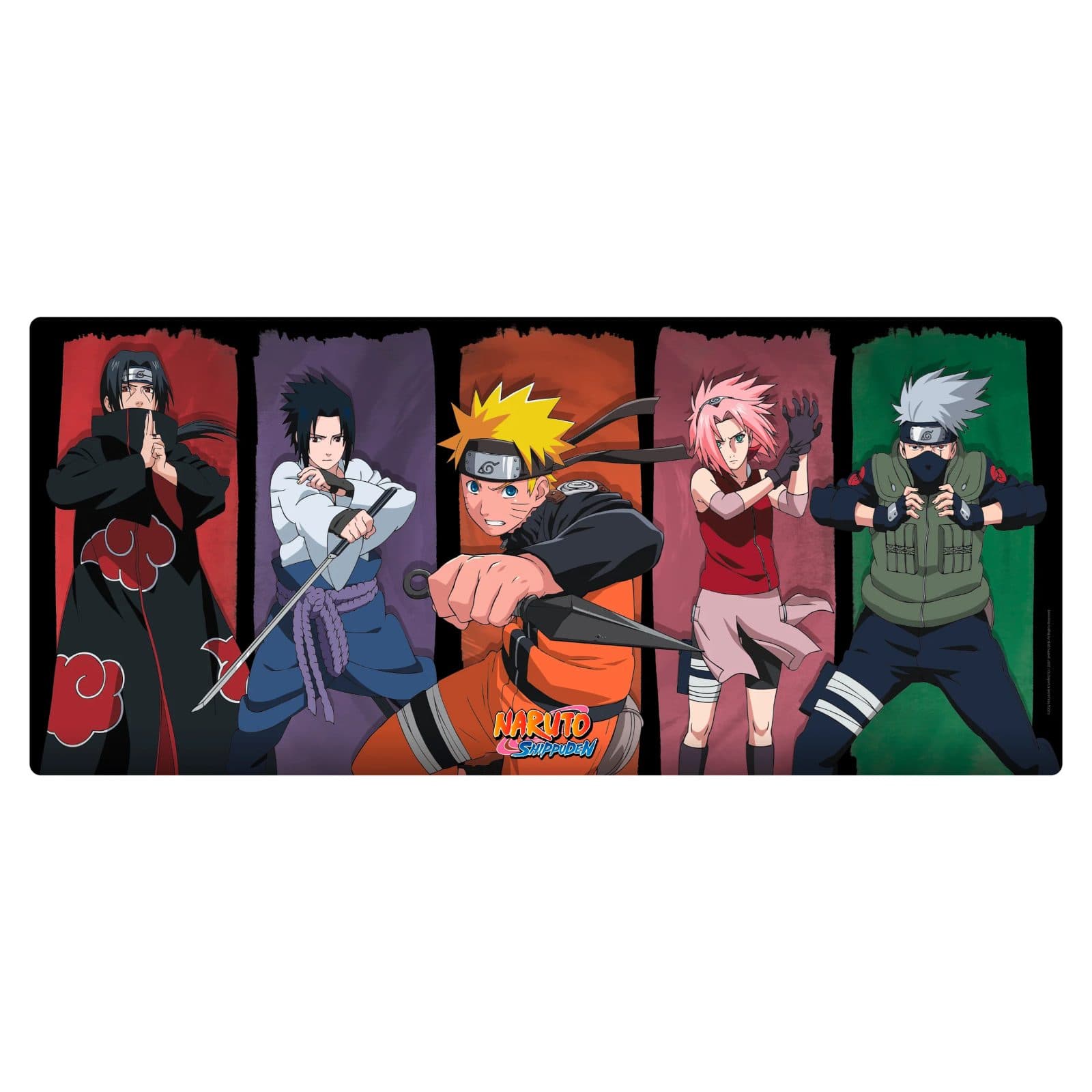 Naruto Shippuden Group Iconic Characters XXL Mousepad — image 1