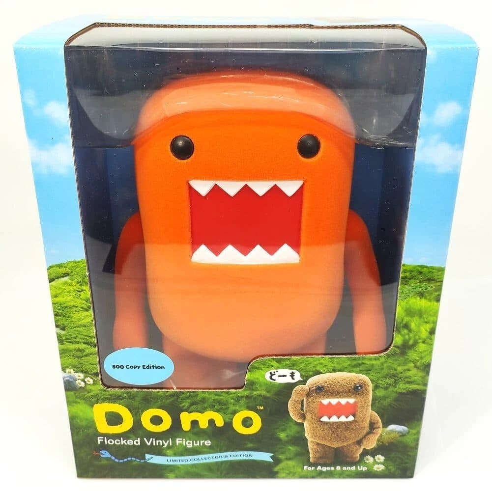 DOMO 8.5 Inch Flocked Vinyl Figure - ORANGE — image 1