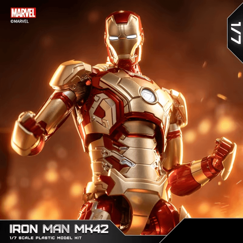Marvel Iron Man Mark 42 1/7 Scale Model Kit Action Figure — image 1