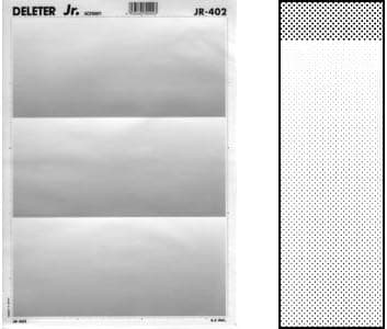 Deleter Screen Tone Jr JR-402 [ Halftone Gradation Pattern 60L/0%-30% ] [Sheet Size 182x253mm (7.16"x9.96")] — image 1