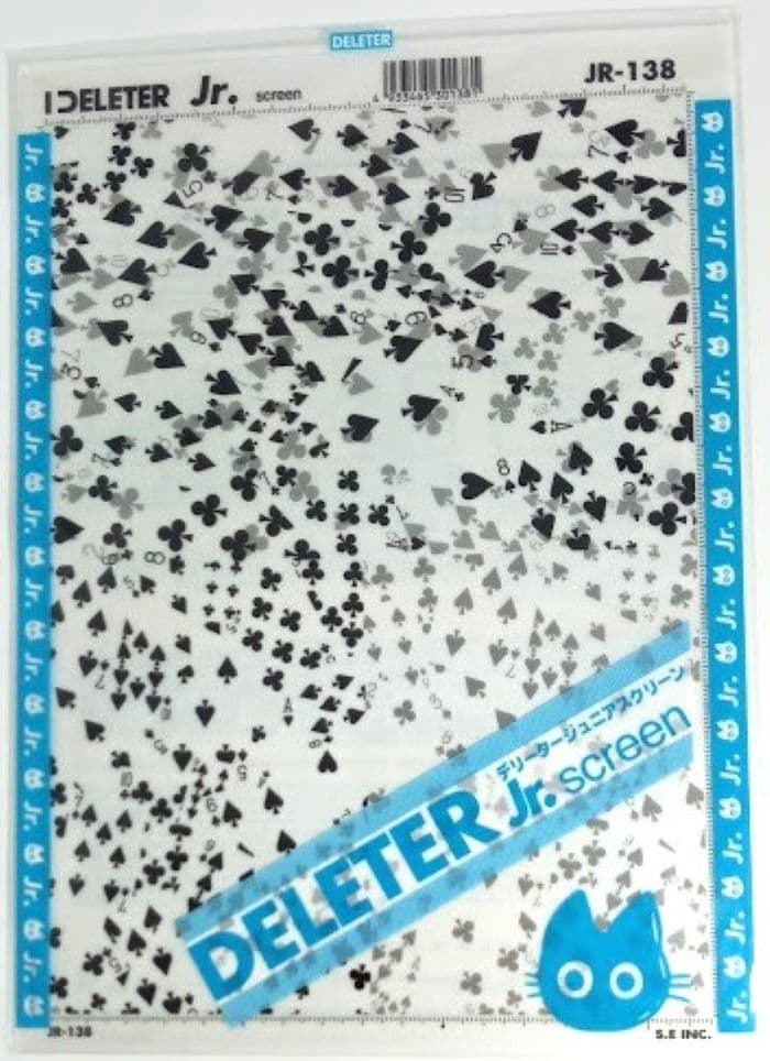 DELETER Jr. Screentone - 7.16" x 9.96" (182mm x 253mm) - JR-138 (royal suits) — image 1