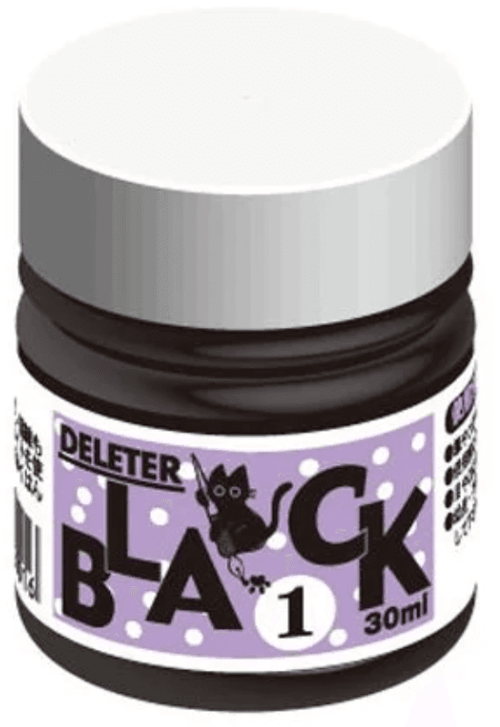 DELETER - Black 1 Manga Ink - Drawing & Painting - 30ml Bottle — image 1