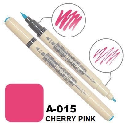 DELETER Neopiko 3 Cherry Pink (A-015) Dual-tipped Water-based Fabric Marker — image 1