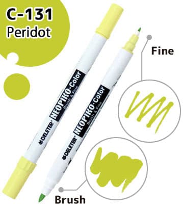 DELETER NEOPIKO-Color Peridot (C-131) Alcohol-based Dual Tipped Marker — image 1
