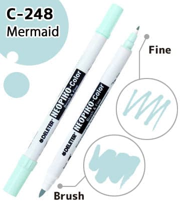 DELETER NEOPIKO-Color Mermaid (C-248) Alcohol-based Dual Tipped Marker — image 1
