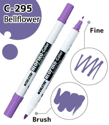 DELETER NEOPIKO-Color Bellflower (C-295) Alcohol-based Dual Tipped Marker — image 1
