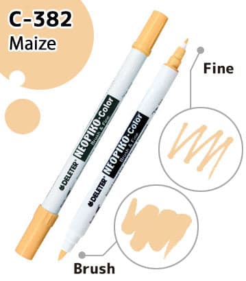 DELETER NEOPIKO-Color Maize (C-382) Alcohol-based Dual Tipped Marker — image 1