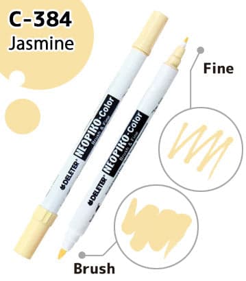 DELETER NEOPIKO-Color Jasmine (C-384) Alcohol-based Dual Tipped Marker — image 1