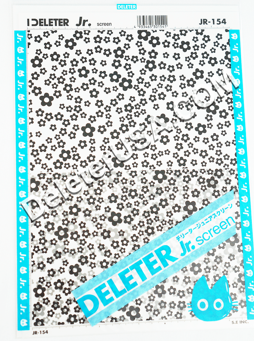 DELETER Jr. Screentone - 182 x 253mm - JR-154 (Round Flower Pattern) — image 1