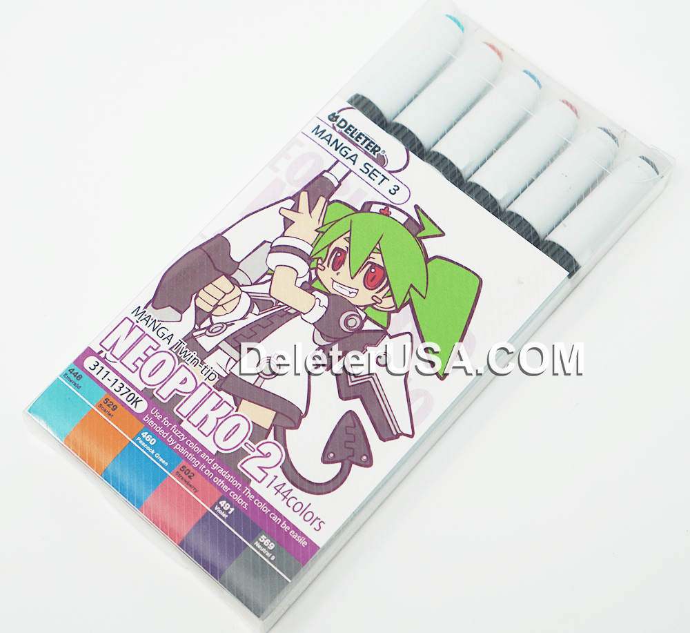 DELETER Neopiko-2 Dual-tipped Alcohol-based Marker - Manga Set 3 — image 1