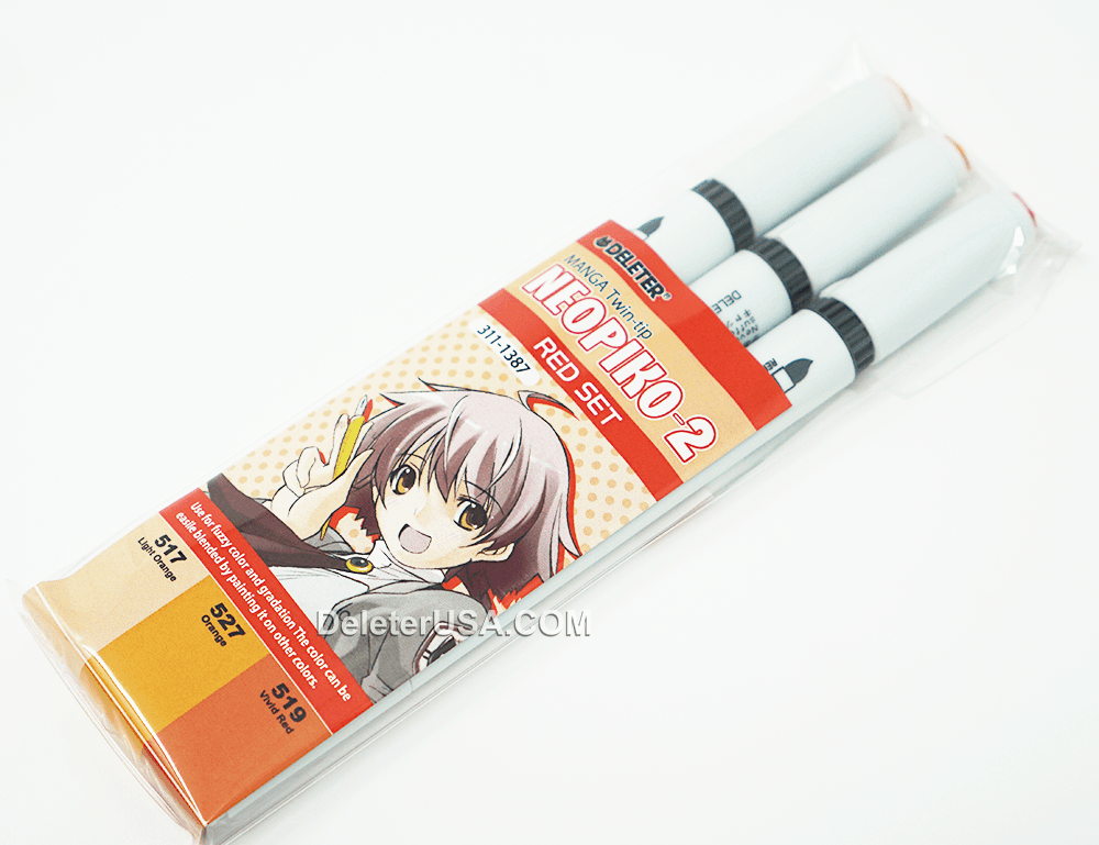DELETER Neopiko-2 Dual-tipped Alcohol-based Marker - Red Set — image 1