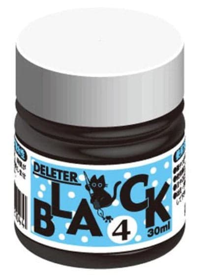 DELETER Black 4 Manga Ink - Dark & Waterproof - 30ml Bottle — image 1