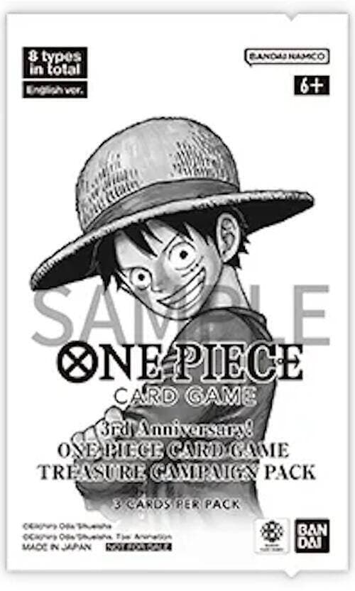 One Piece TCG: 3rd Anniversary Treasure Campaign Pack (OP-PR)
