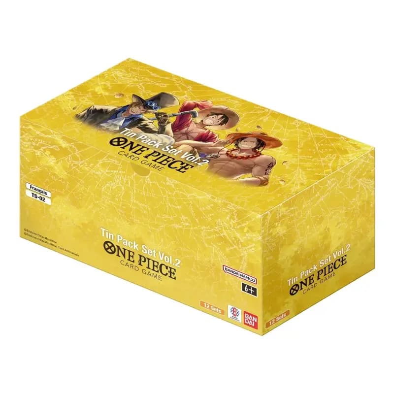 One Piece Card Game 12x Tin Pack Set Vol.2 TS-02 Display English