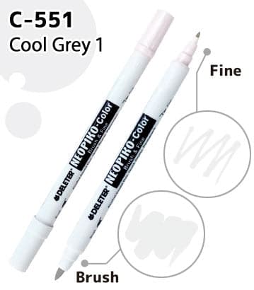 DELETER NEOPIKO-Color Cool Grey 1 (C-551)
