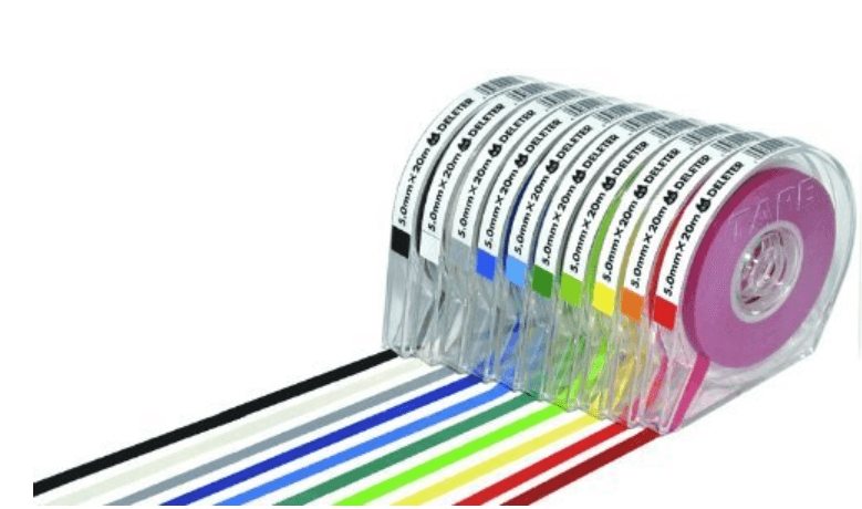 DELETER Black Tape 0.8mm x 20m (Case included)
