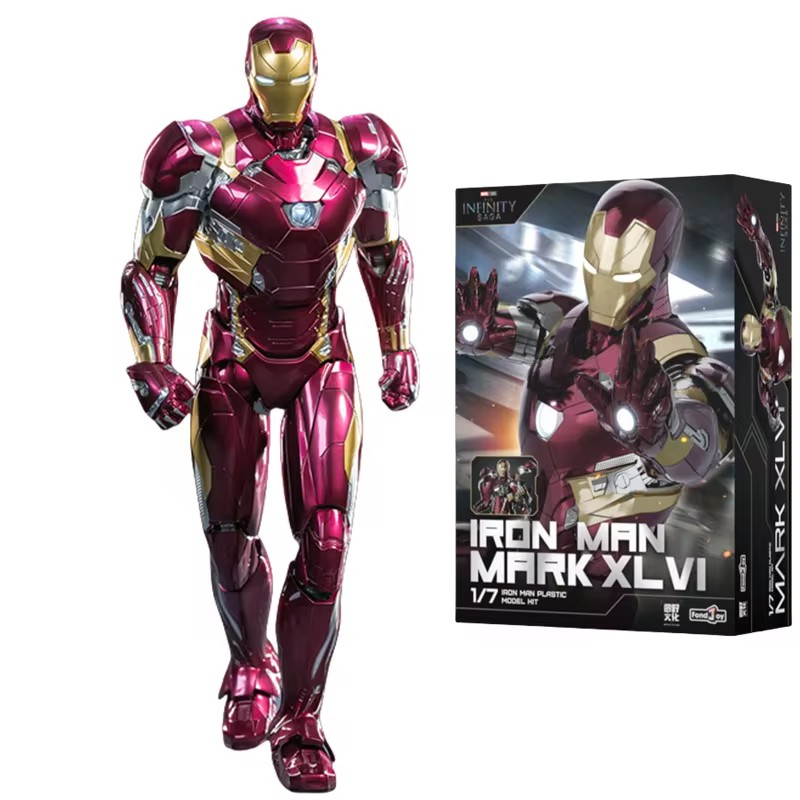 Model Kit Action Figure Infinity Saga — Iron Man Mark XLVI 1/7 Scale Model Kit Action Figure ...